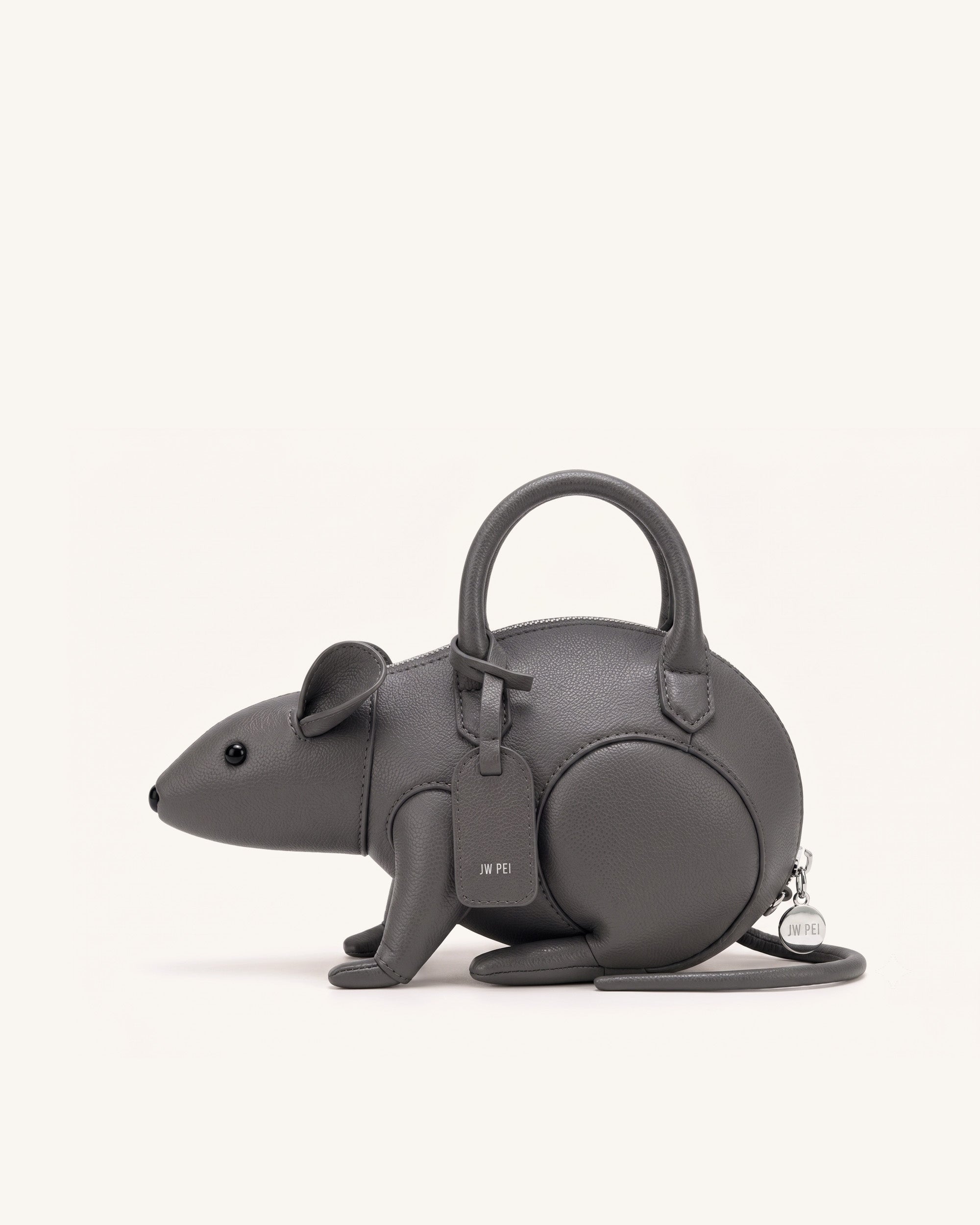 Mia Mouse Top Handle Bag - Gray | JW PEI