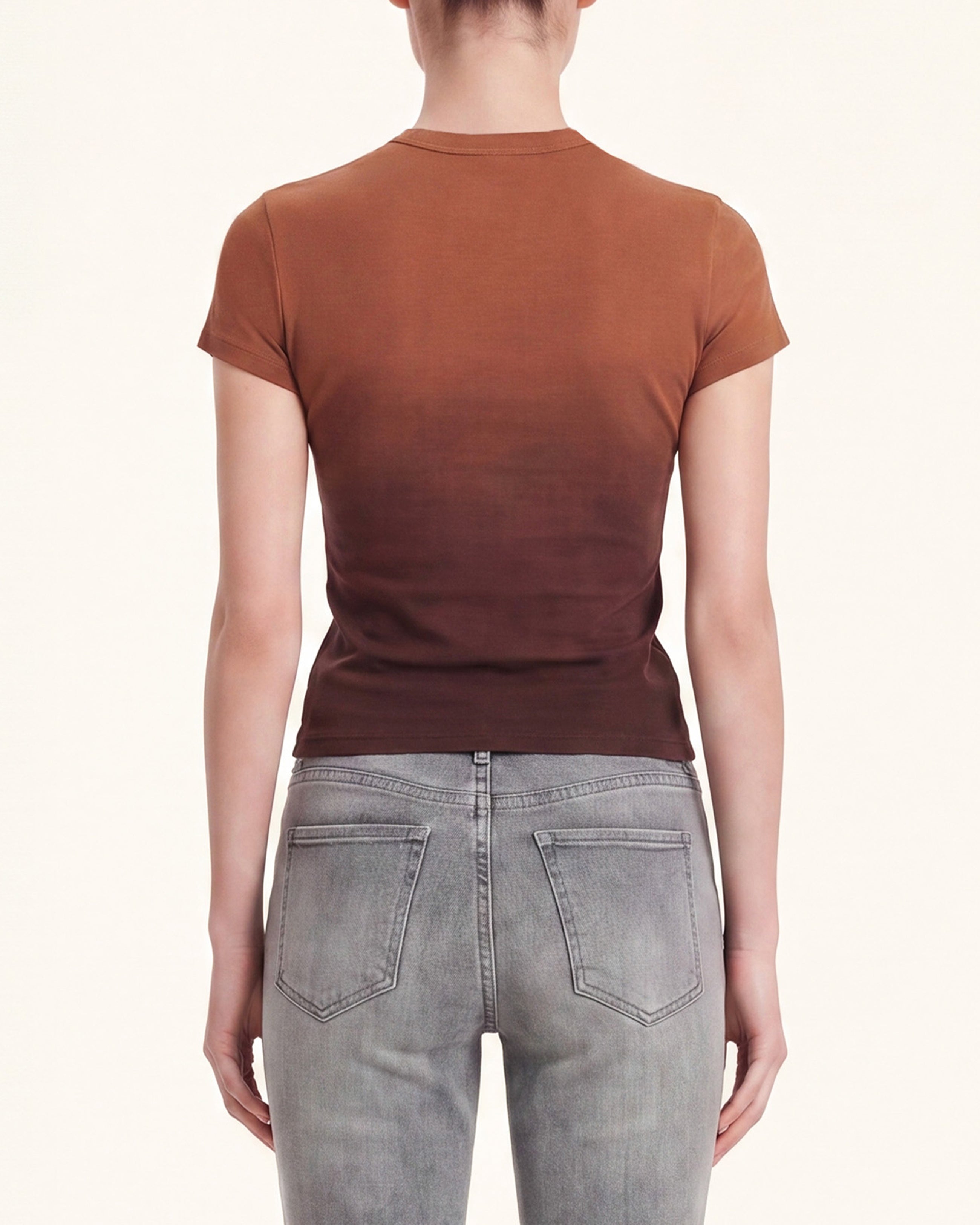 The Stella Shimmer Shaded Tee - Chestnut Peak