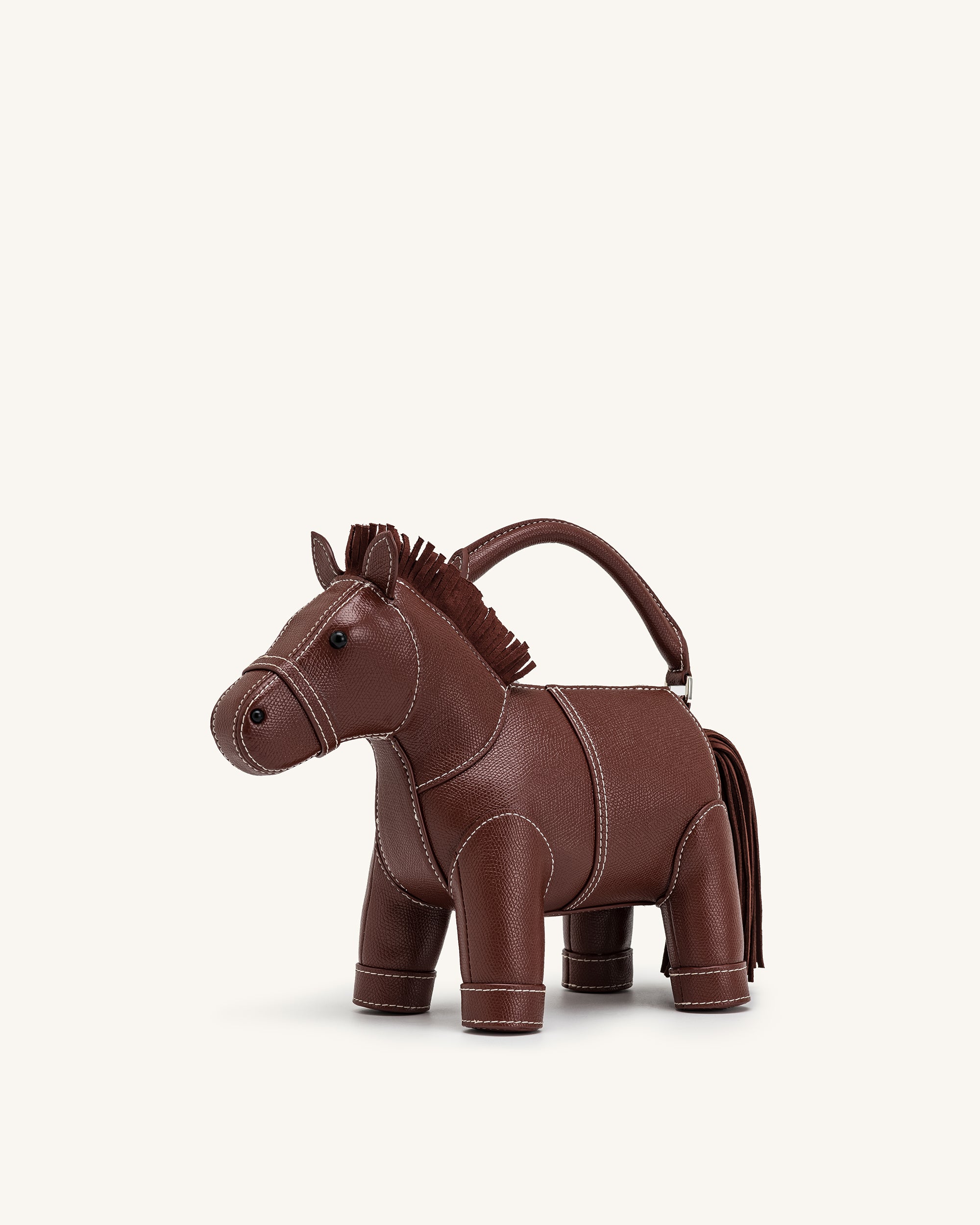 Harper Horse Top Handle Bag - Brown | JW PEI
