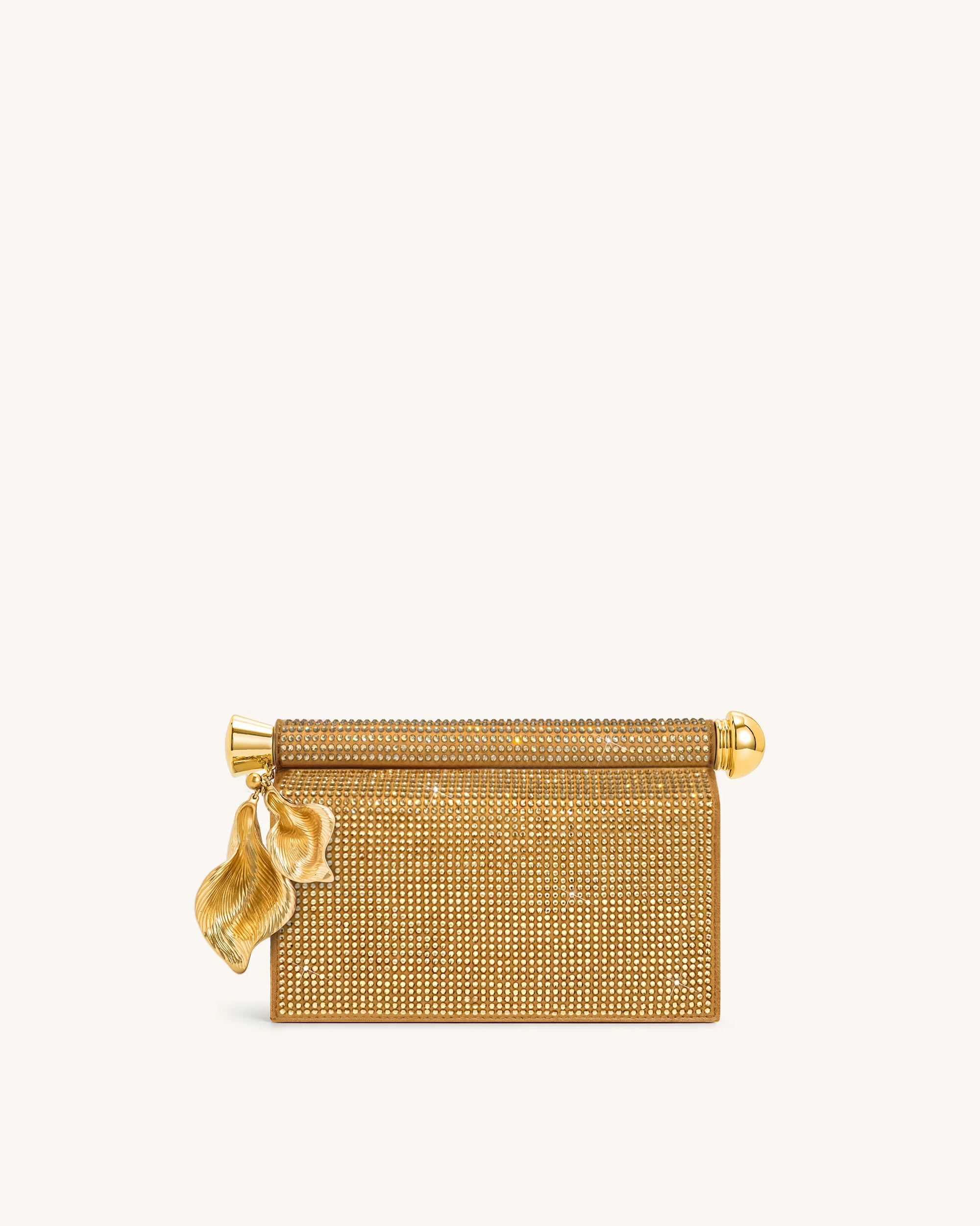 Holly Metal Pendant Embellished Clutch