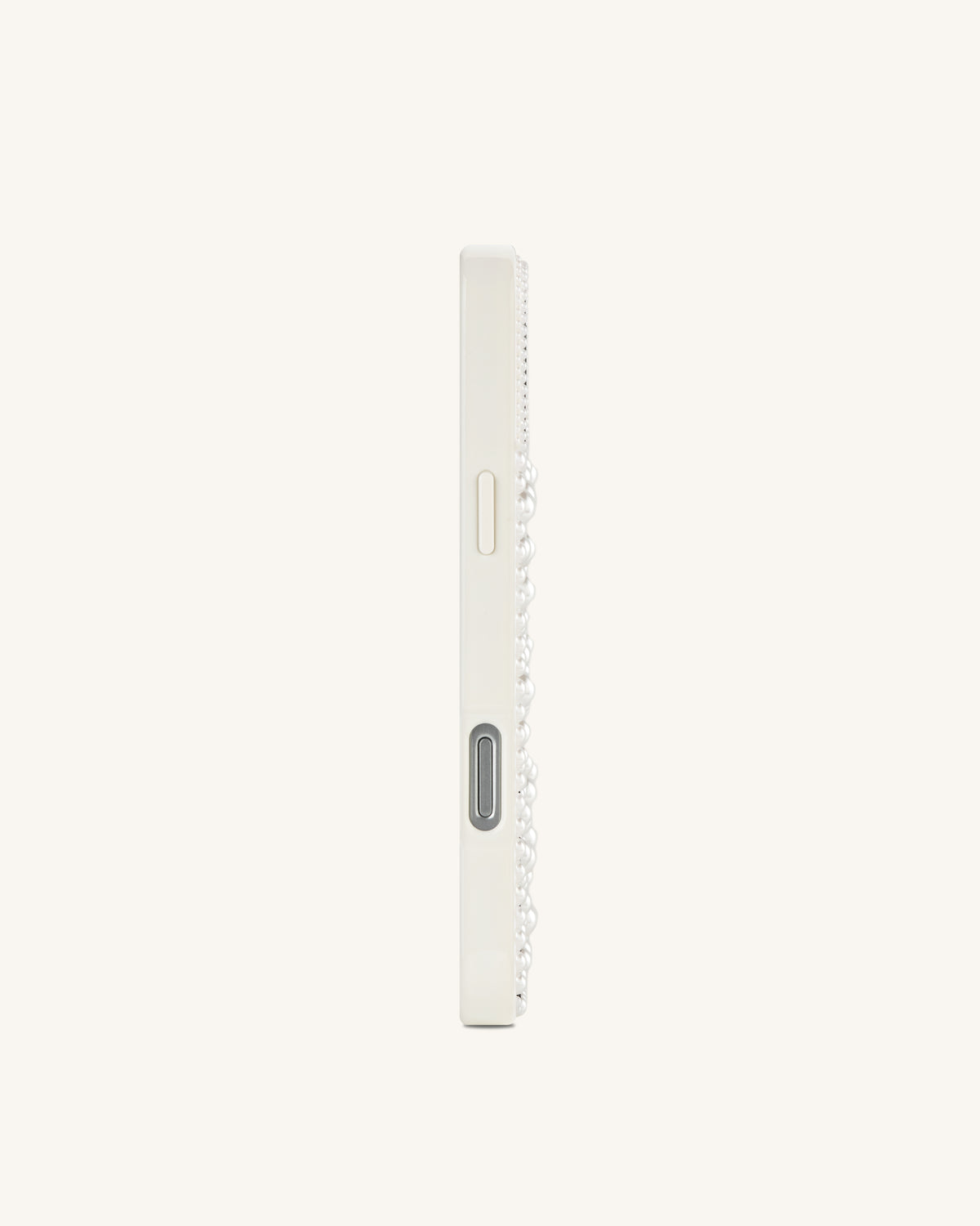 Orca Pearl Embellished Phone Case – White