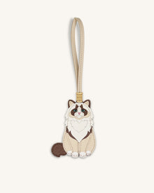 Ragdoll Cat Bag Charm - Beige
