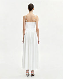 Floral Print Maxi Dress - White