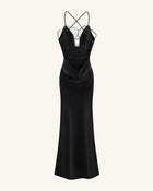 Orchid Embroidered Dress – Black/White