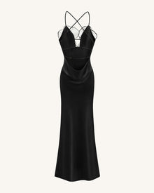 Orchid Embroidered Dress – Black/White