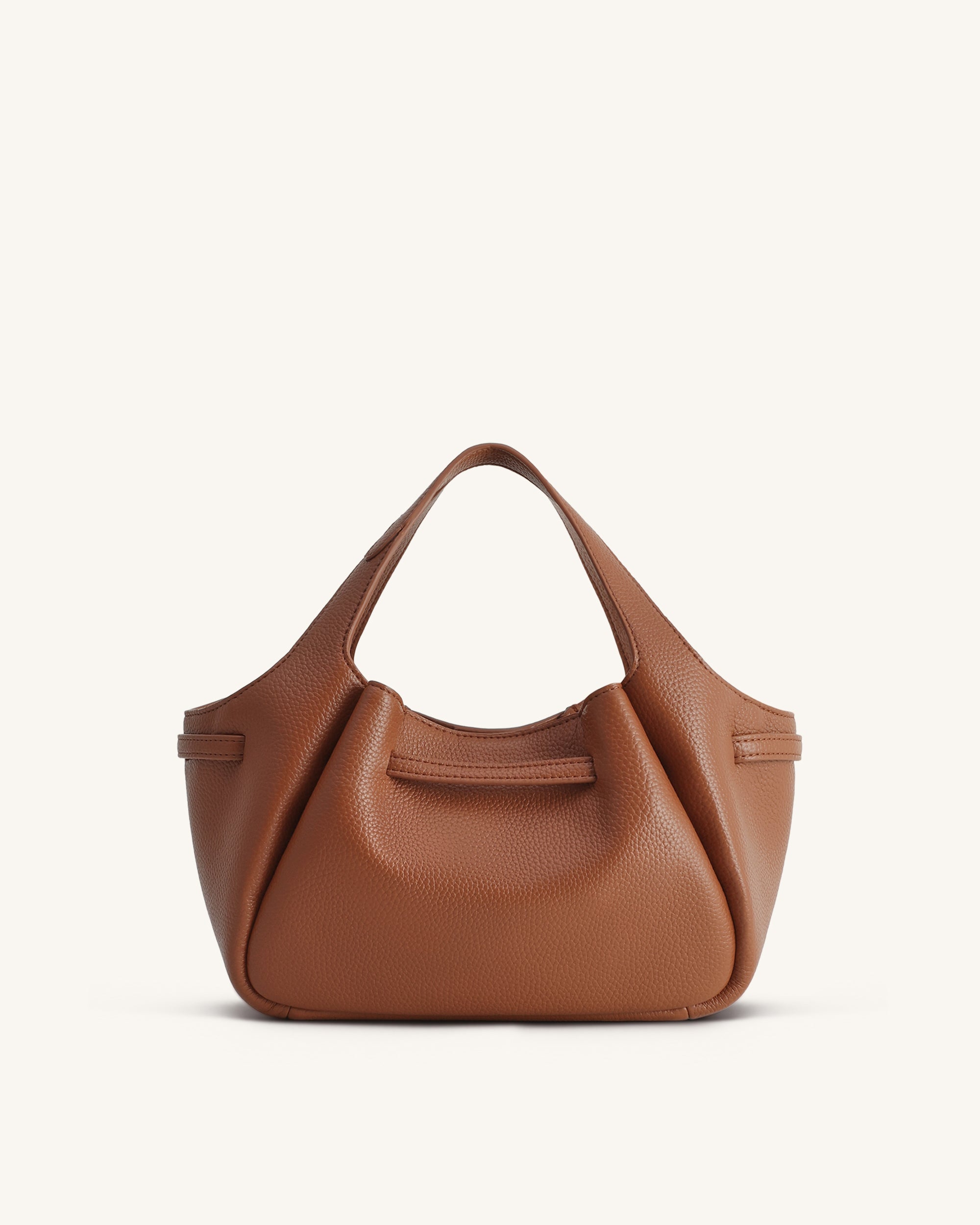 Mabel Soft Bow Tote Bag - Caramel Brown