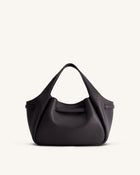 Mabel Soft Bow Tote Bag - Dark Brown