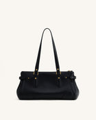 Yvette Elongated Tote Bag - Black