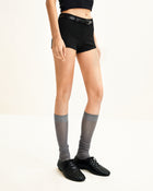 Kayla Weave Strap Flat Shoes - Black