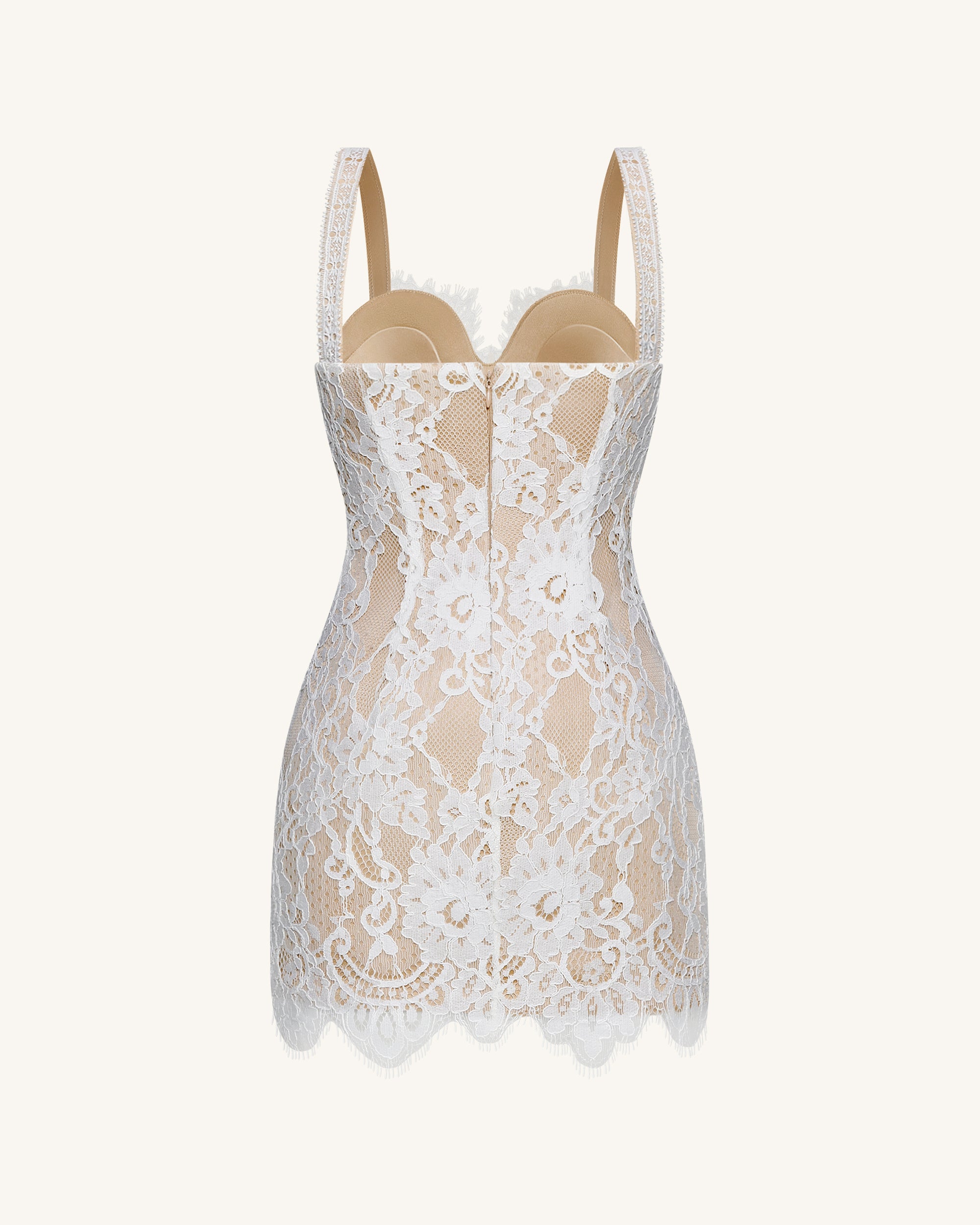 lace bustier bodycon dress Lace Trim Corset Bodycon Dress With Straps