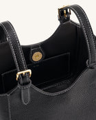 Ines Padlock Tote Bag - Black