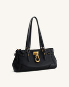 Yvette Elongated Tote Bag - Black