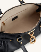 Yvette Elongated Tote Bag - Black