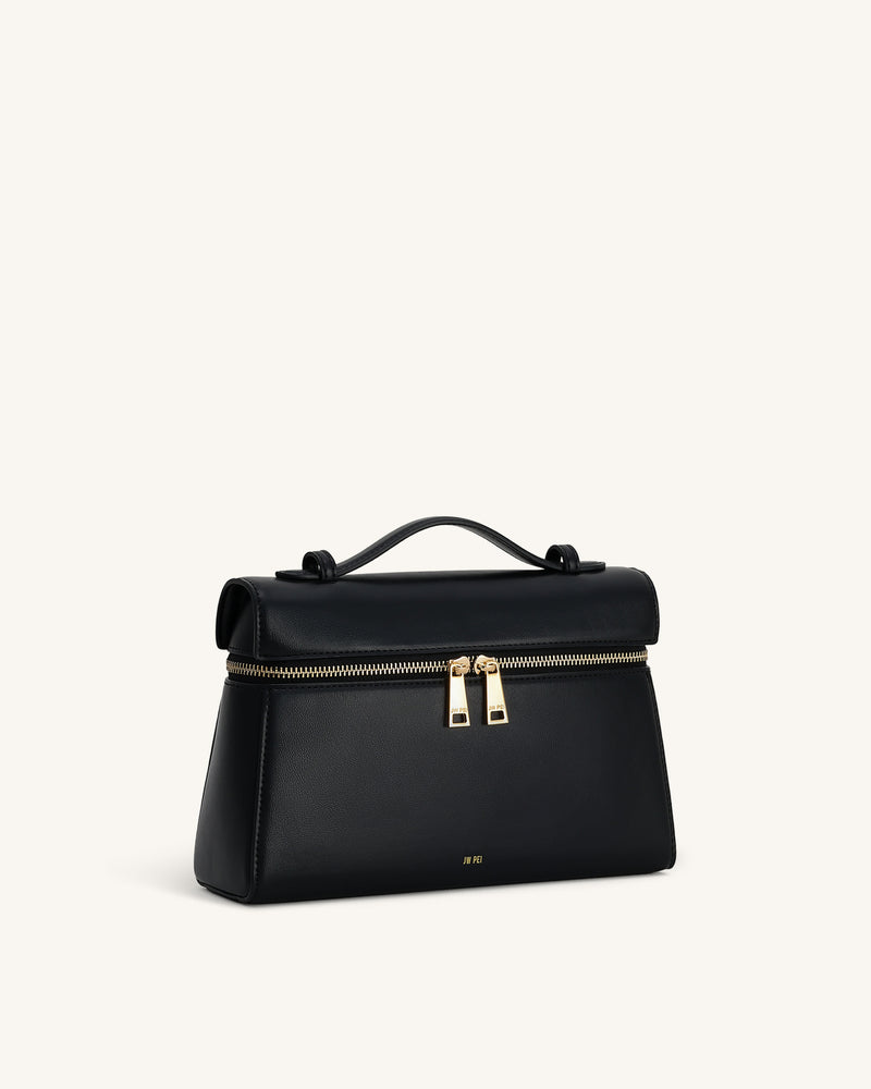 Thea Large Top Handle Bag - Black