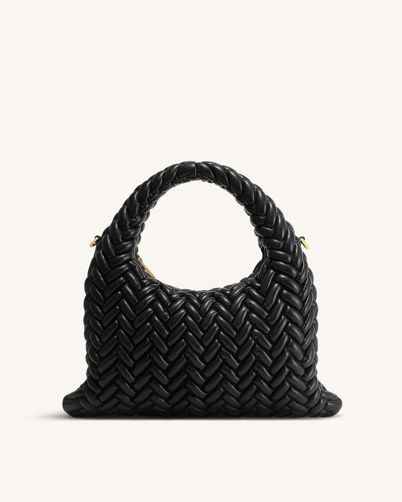 Cora Quilting Handle Bag - Black