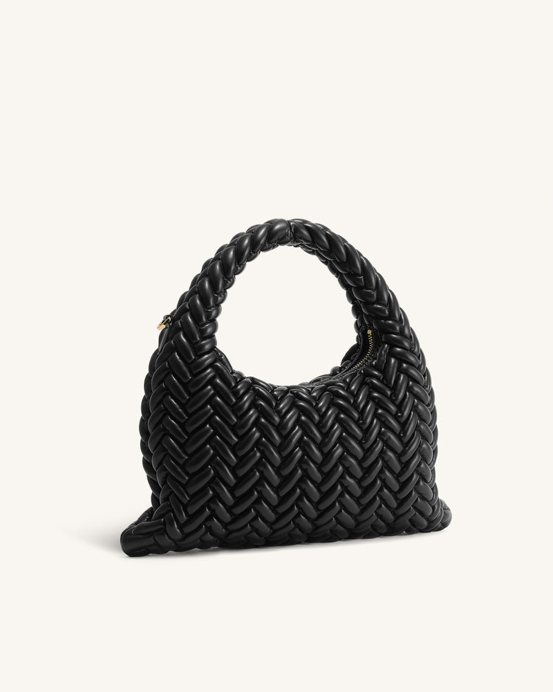 Cora Quilting Handle Bag - Black