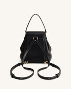 Harper Buckle Pocket Backpack - Black