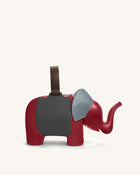 Claire Elephant Shaped Handbag - Red/Dark Gray