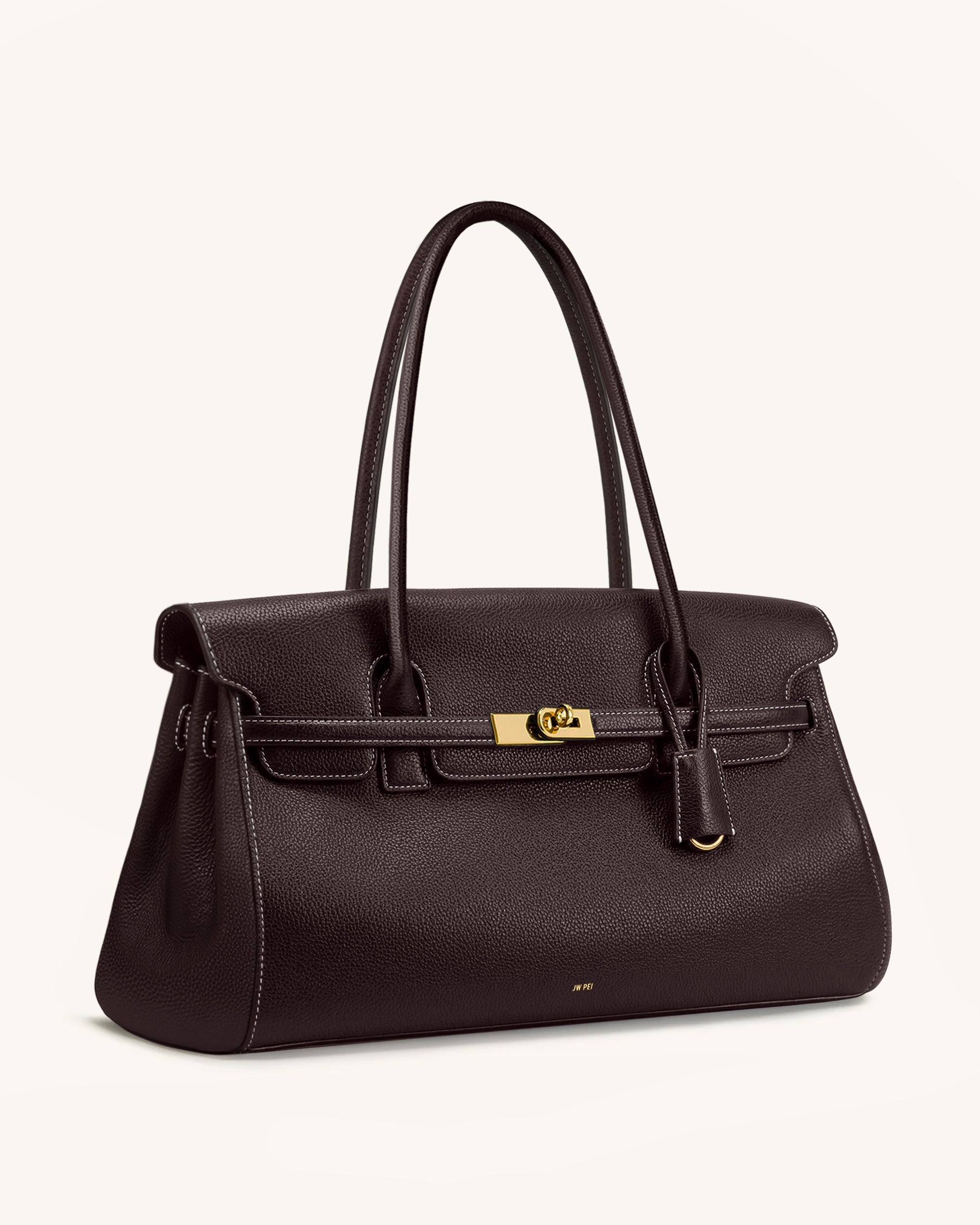 Yara Large Shoulder Bag - Dark Brown