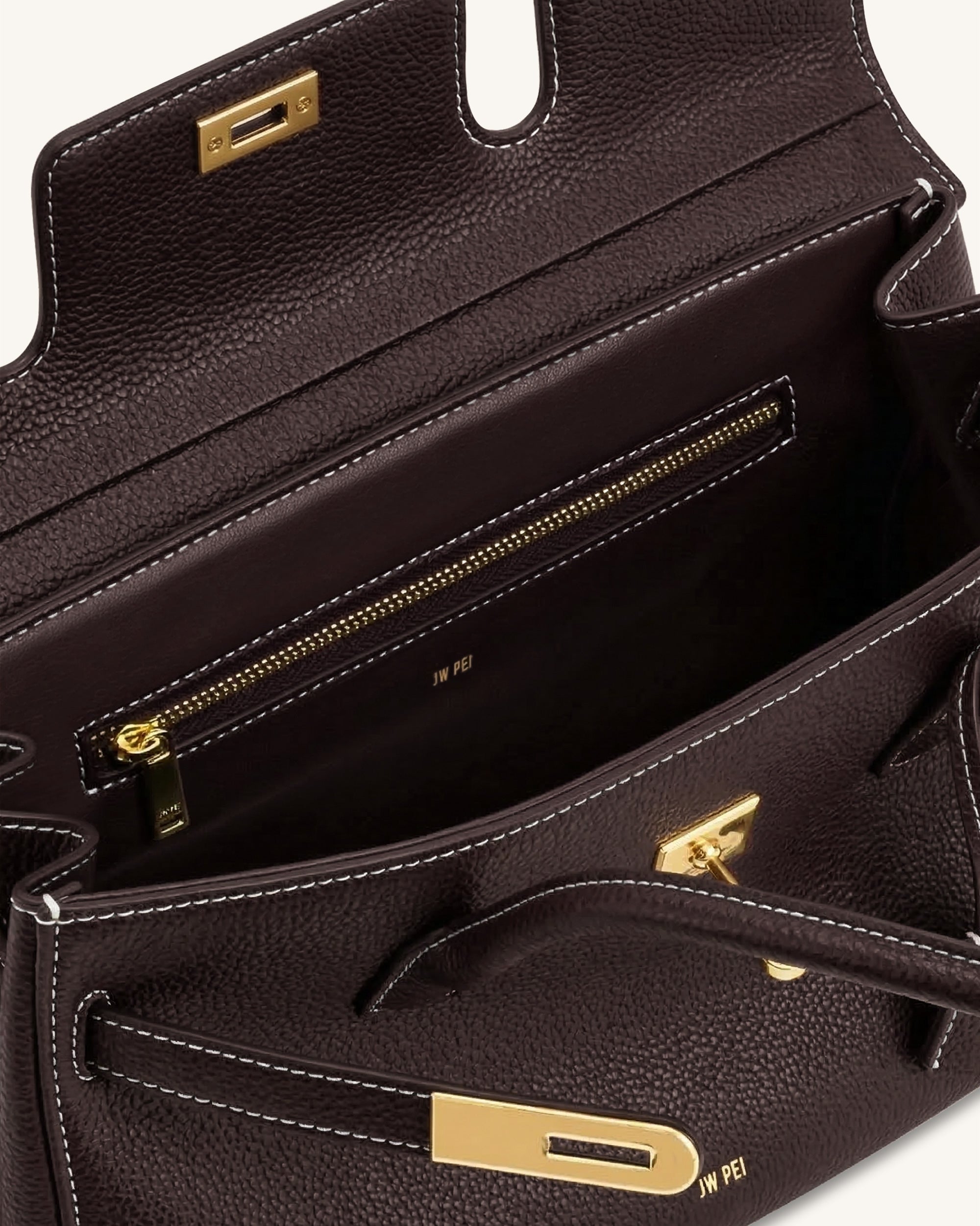 Yara Large Shoulder Bag - Dark Brown