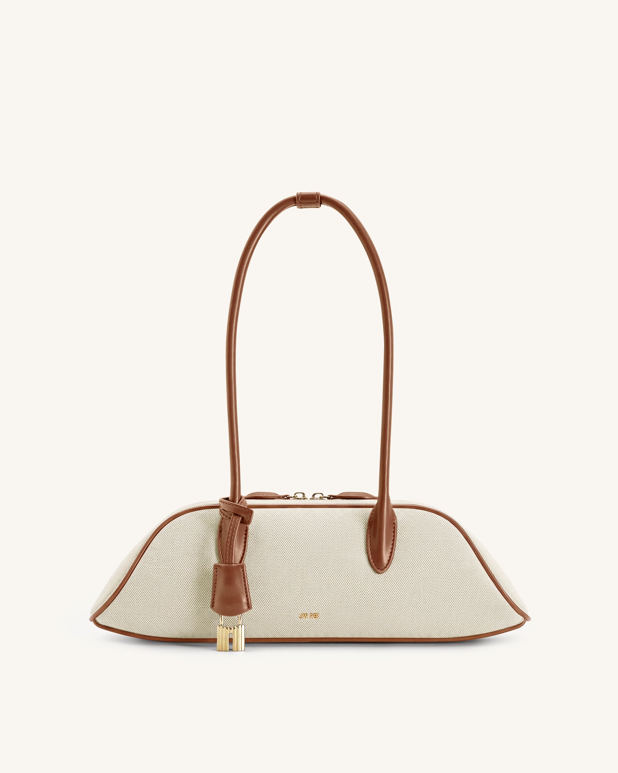 Zora Shoulder Bag - Brown Canvas