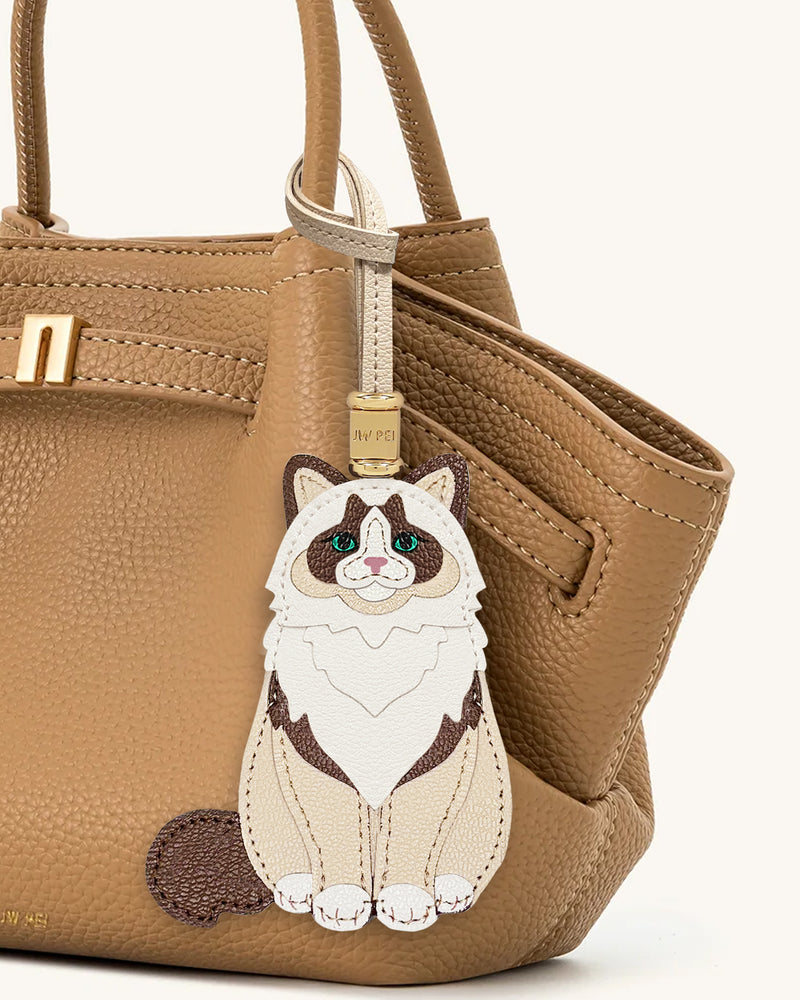 Ragdoll Cat Bag Charm - Beige