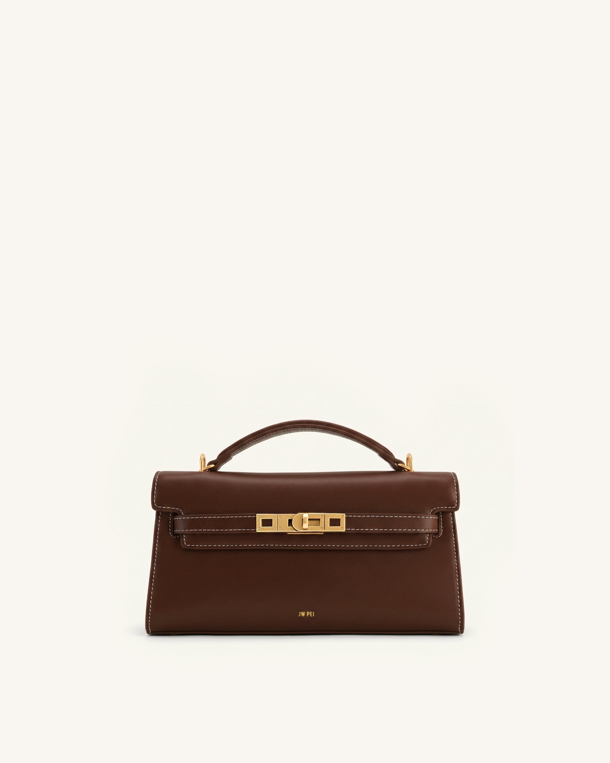 Noor Top Handle Bag - Amber Brown