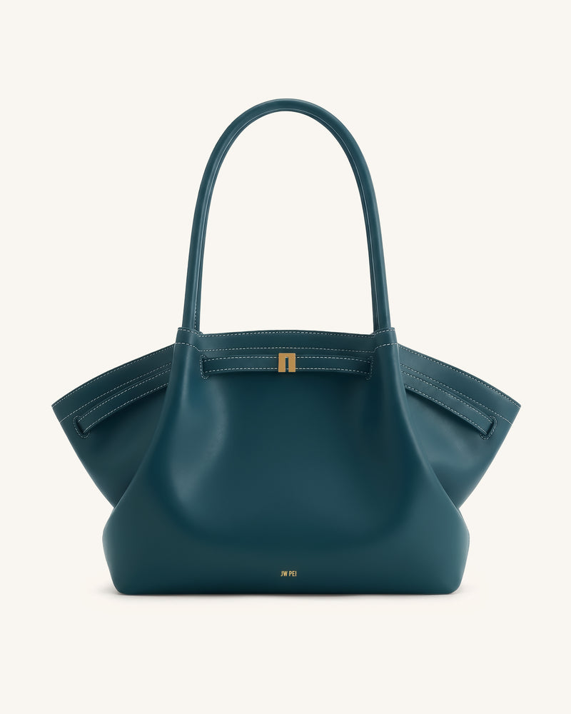 Hana Large Tote Bag - Blue Green