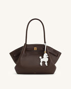 Poodle Bag Charm - White