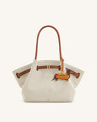 Hot Dog Dachshund Bag Charm - Brown Multi