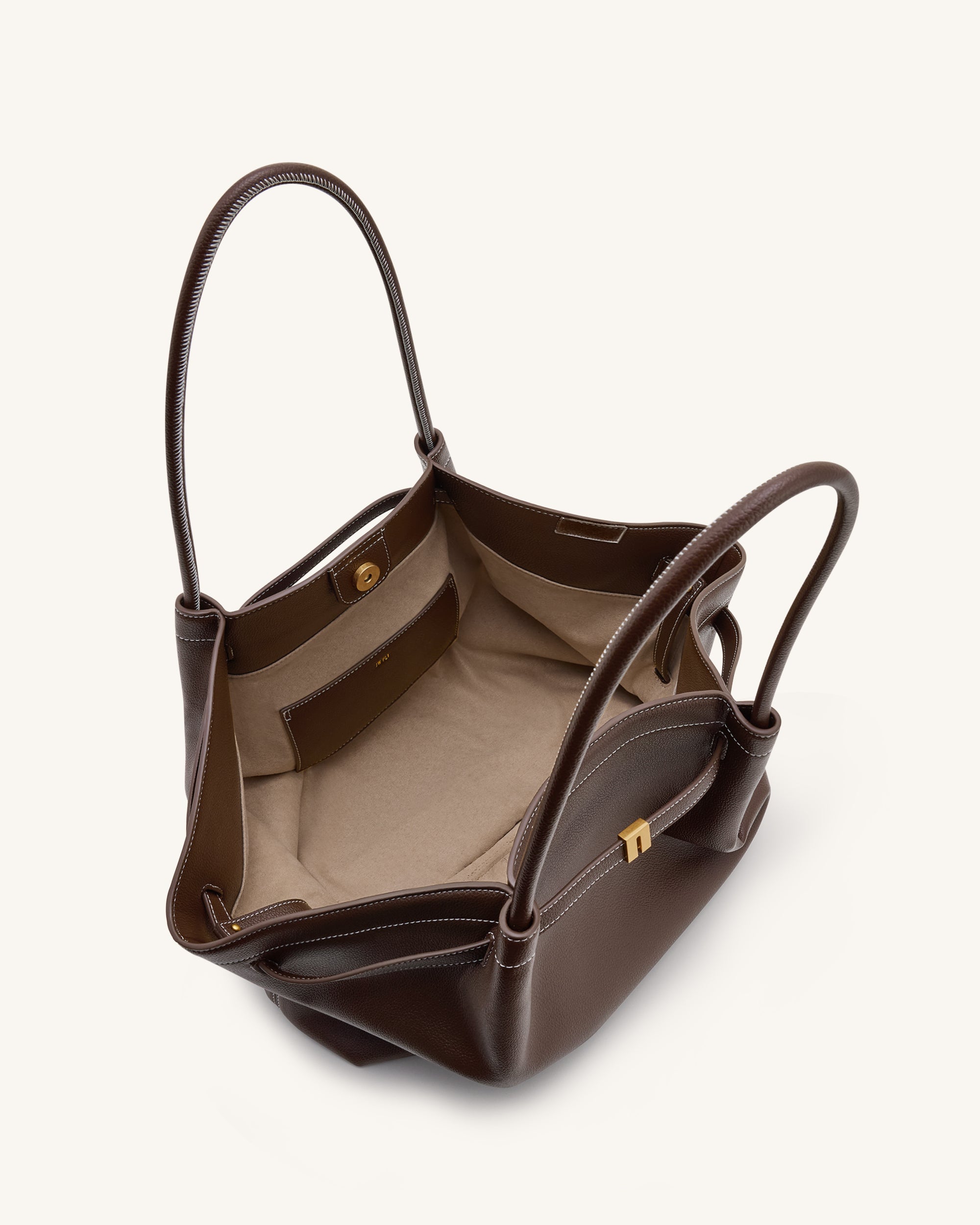 Hana Large Tote Bag - Dark Brown | JW PEI