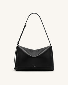 Isolde Flap Shoulder Bag - Black