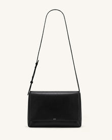 Isolde Flap Shoulder Bag - Black