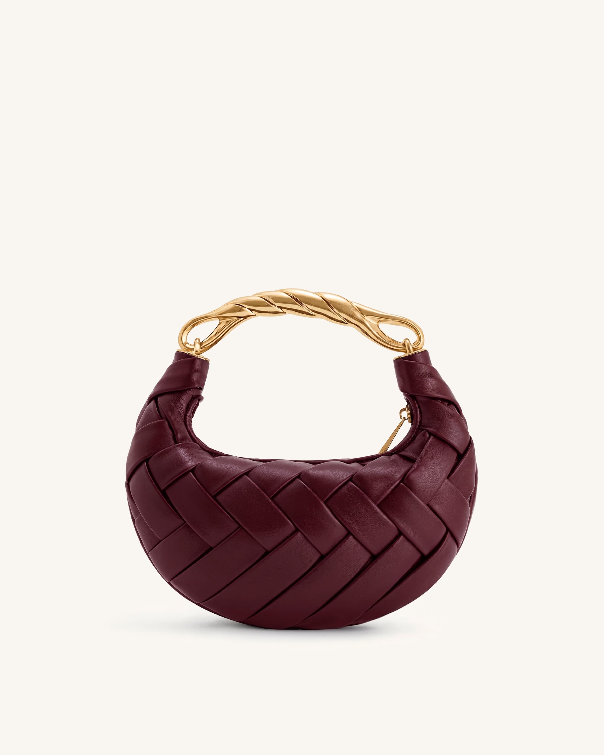 Orla Weave Handbag - Cherry Red