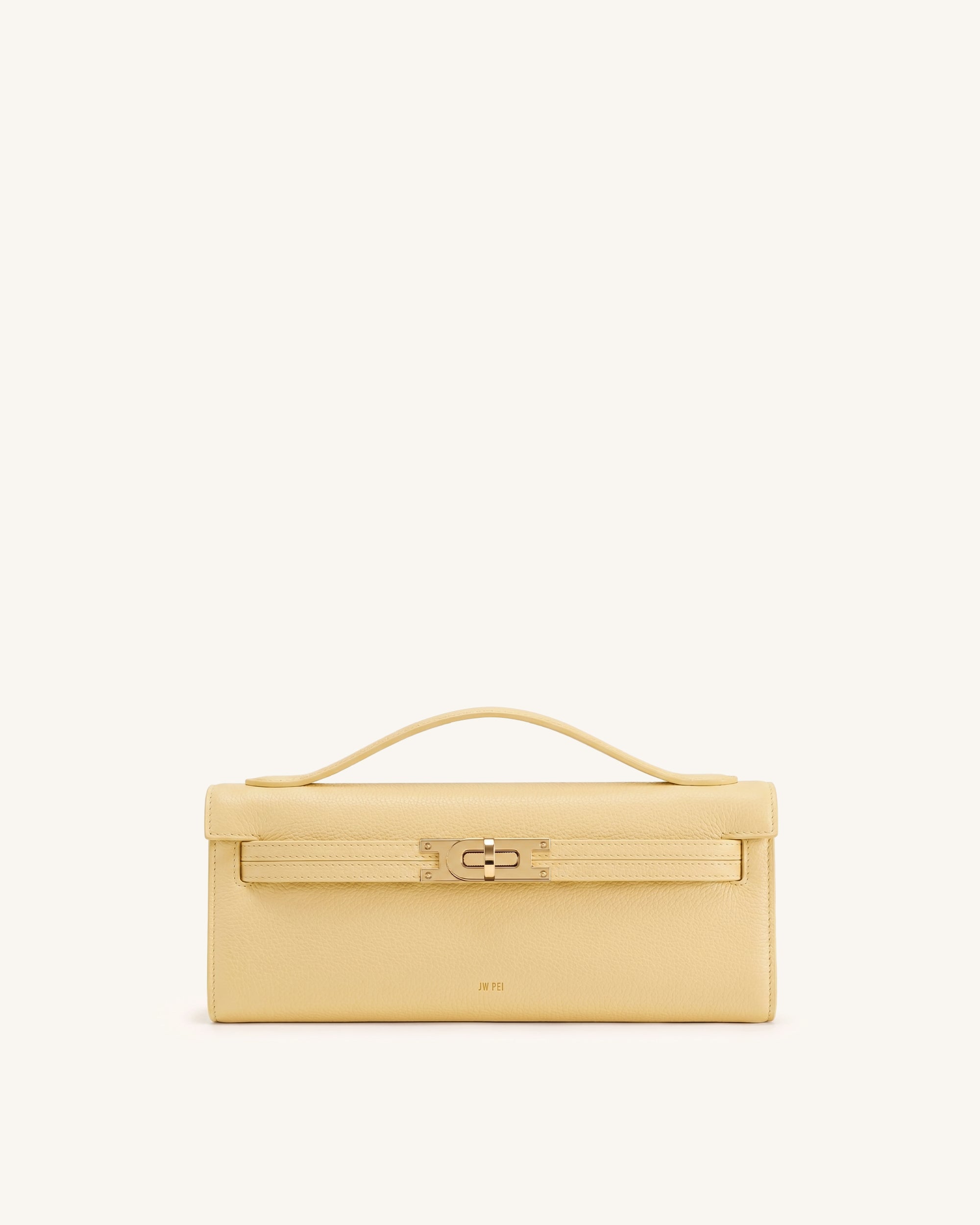 Bria Structured Top Handle Bag - Yellow Croc