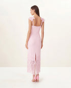 Orchid Embroidered Corset Dress - Dusty Rose