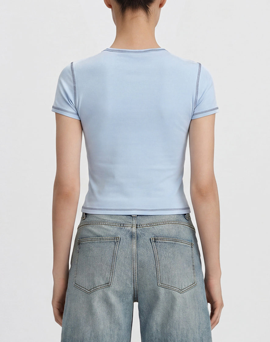 The Darling Sugar Rush T-shirt - Airbrush Blue