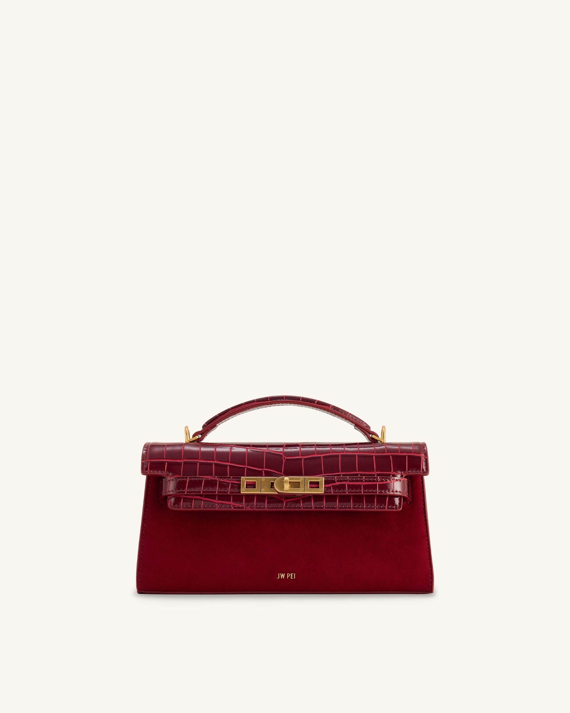 ナグァール ウォレット Nagual / ジョセフボルトーリ Noor Faux Suede Top Handle Bag - Red | JW PEI