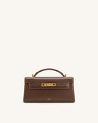 Noor Top Handle Bag - Amber Brown