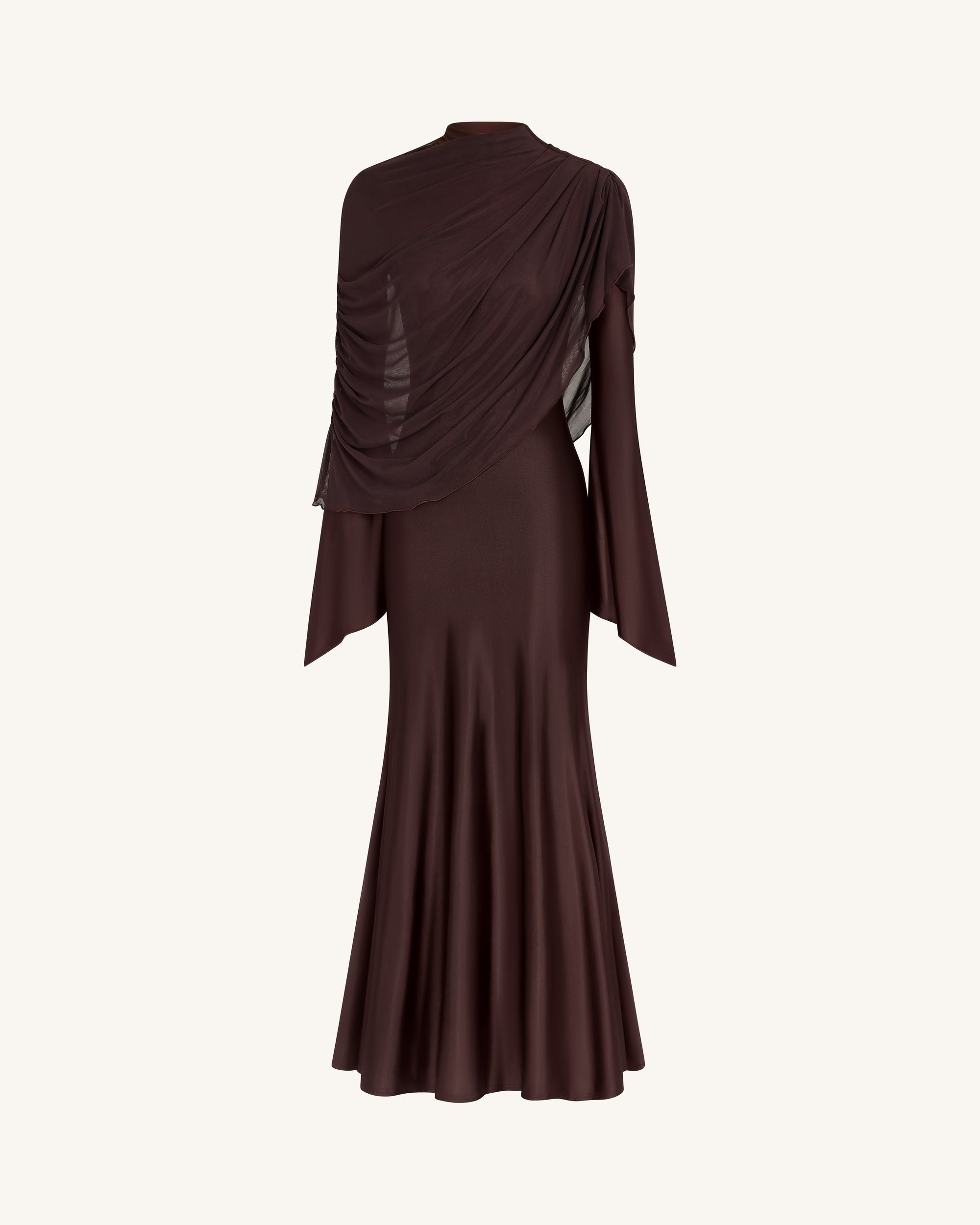 dress with sheer shawl Best dressed guests in the Felicity Satin Dress With Sheer Shawl