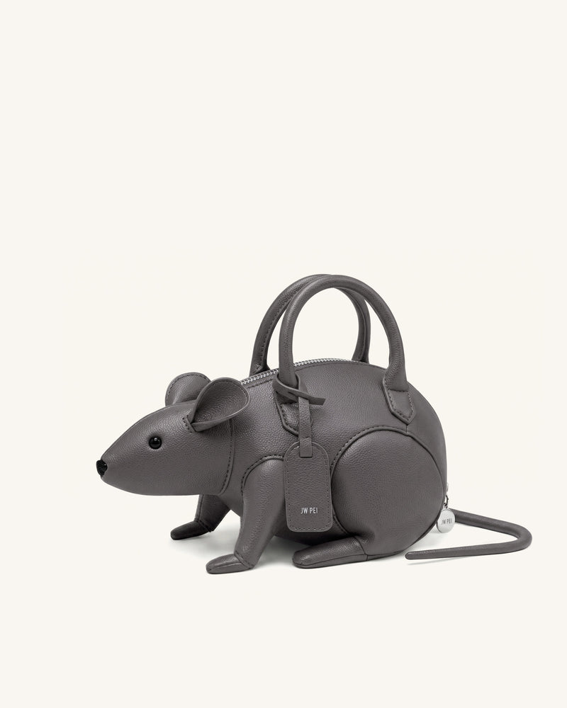 Mia Mouse Top Handle Bag - Gray
