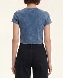 The Vintage Acid Cherry Tee - Cloudy Denim