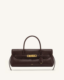 Yara Small Top Handle Shoulder Bag - Deep Coffee