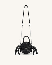 Siena Spider Shaped Top Handle Bag - Black