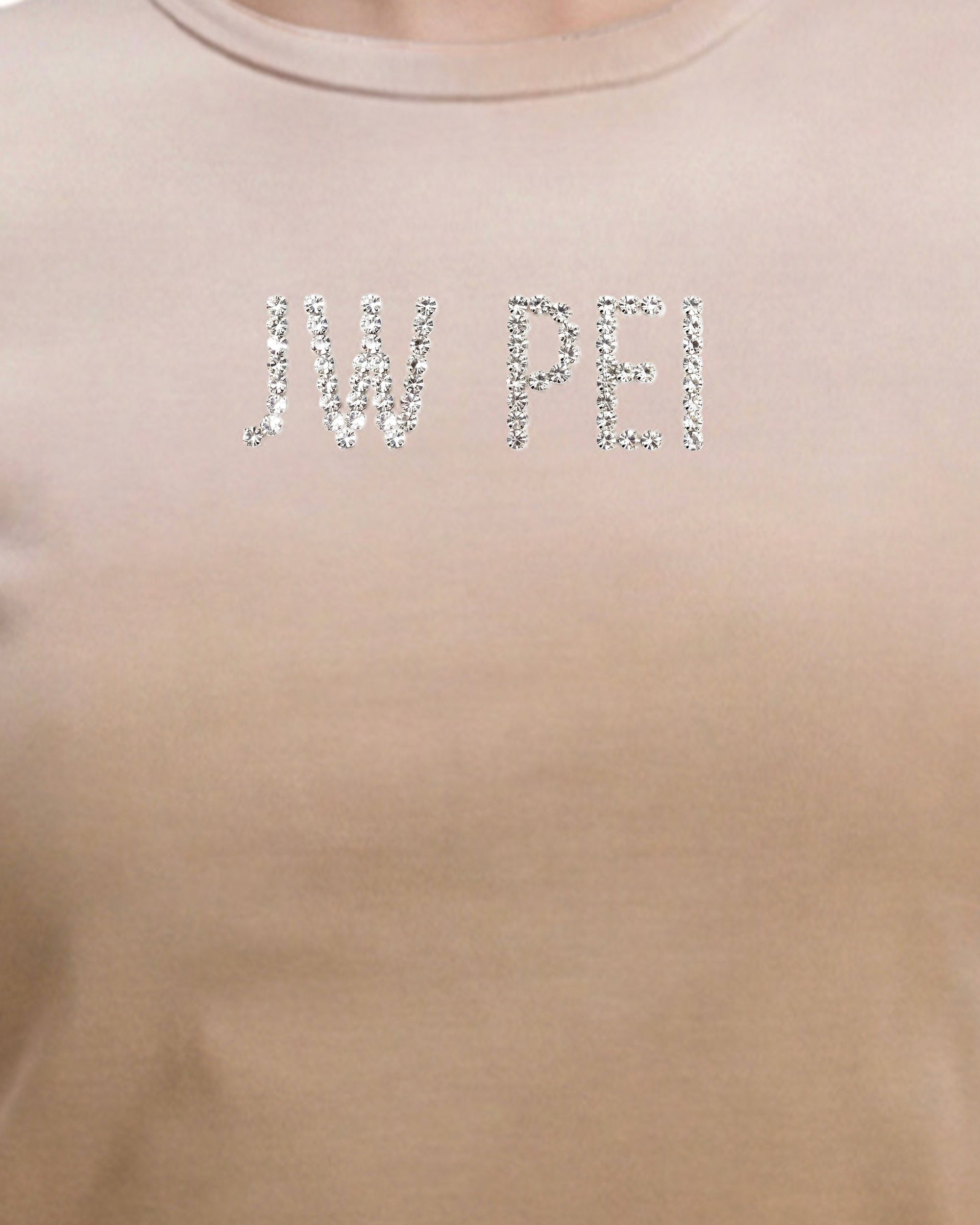 The Glitz Rhinestone Logo Tee - Desert Dusk