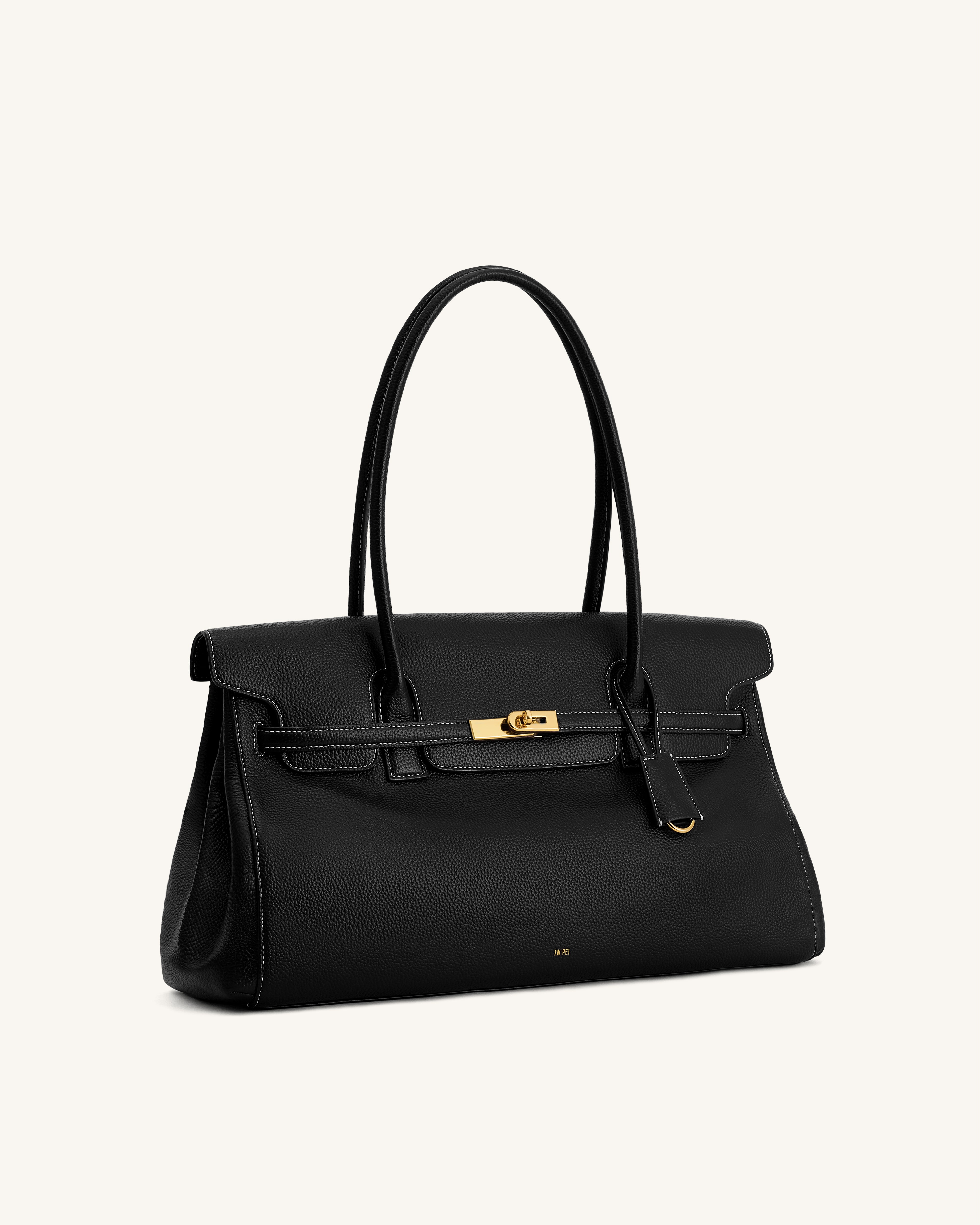 Yara Large Shoulder Bag - Black | JW PEI