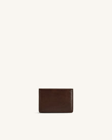 Maeve Dachshund Metal Emblem Card Holder - Chocolate