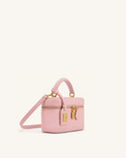 Cleo Box Shape Top Handle Bag - Pink
