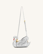 Alani Swan Shaped Crossbody Bag - Silver