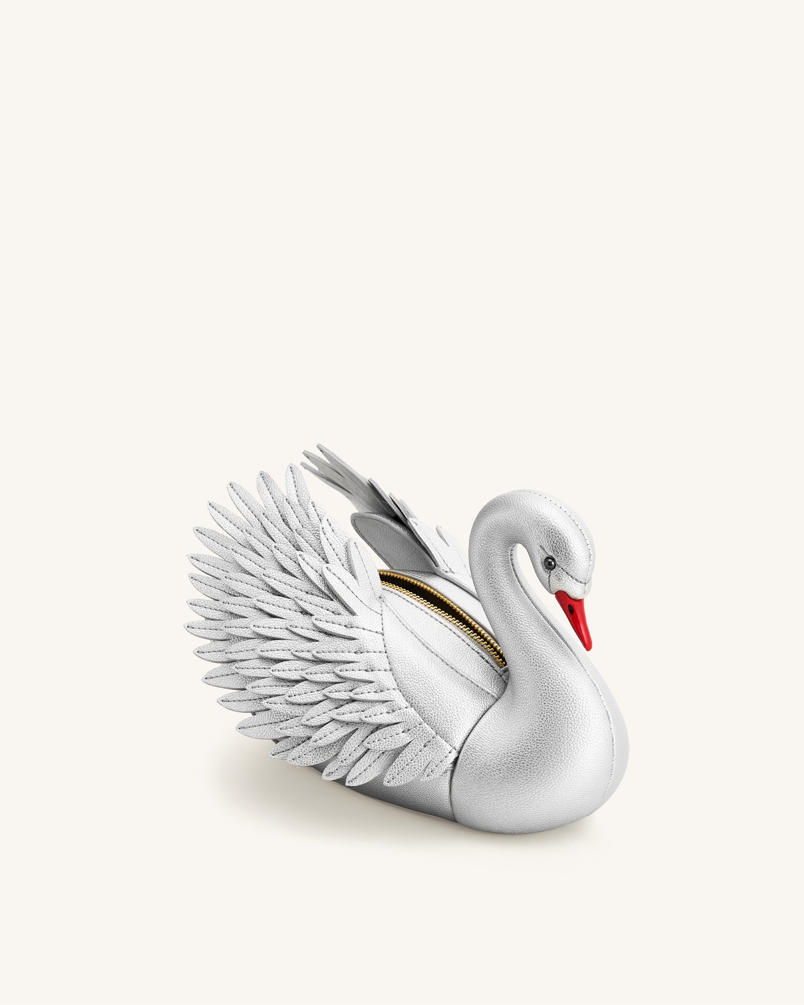 Alani Swan Shaped Crossbody Bag - Silver